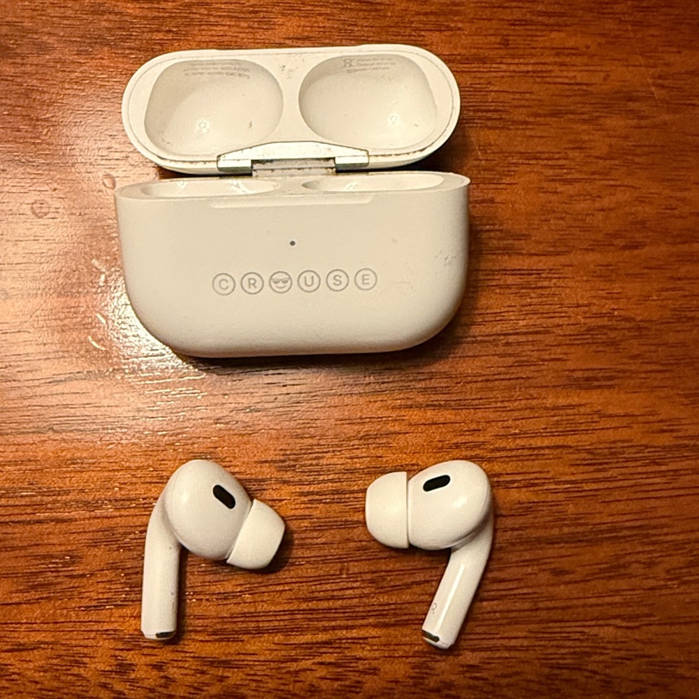 White Wireless Earbuds with Case